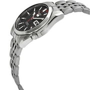 Seiko Men's 5 Automatic SNK375J1 Black Dial Stainless Steel Watch