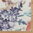 thumbnail image 6 of Crystal Print Flora Transitional Floral Multi Washable Indoor Area Rug, 8x10, 6 of 9