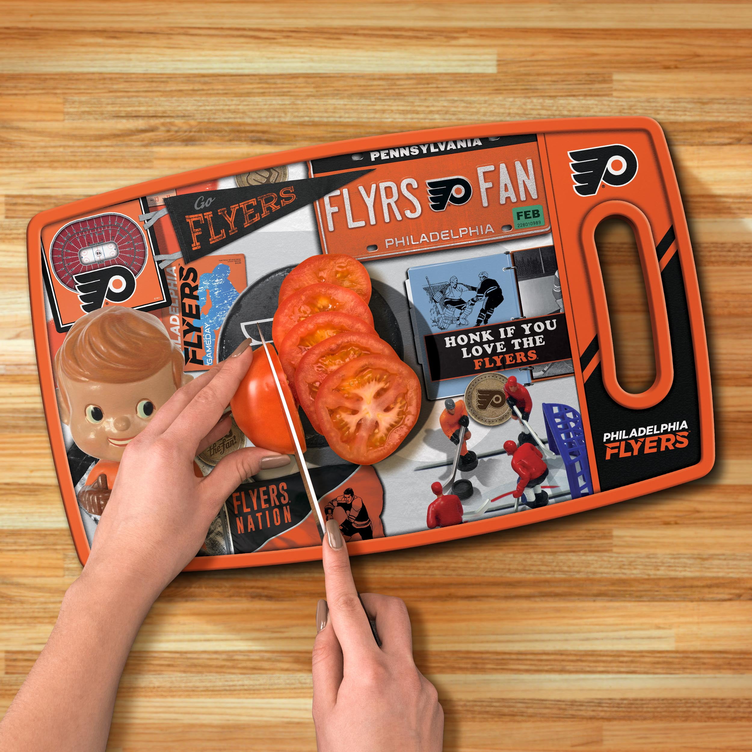 YouTheFan NHL Philadelphia Flyers Retro Series Cutting Board