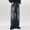 thumbnail image 6 of GrmtClth Mens Baggy Jeans Y2k Wide Leg Loose Fit Jeans Streetwear Denim Washed Hip Hop Pants Trendy Relaxed Fit Grunge Pants 2XL, 6 of 6