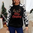 thumbnail image 4 of Women's Long Sleeves Shirts Tops Christmas Printed Sweatshirts Crew Neck Tunic Shirts, 4 of 4