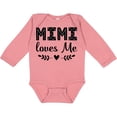 thumbnail image 3 of Inktastic Mimi Loves Me Baby Clothes Girl Girls Long Sleeve Baby Bodysuit, 3 of 5