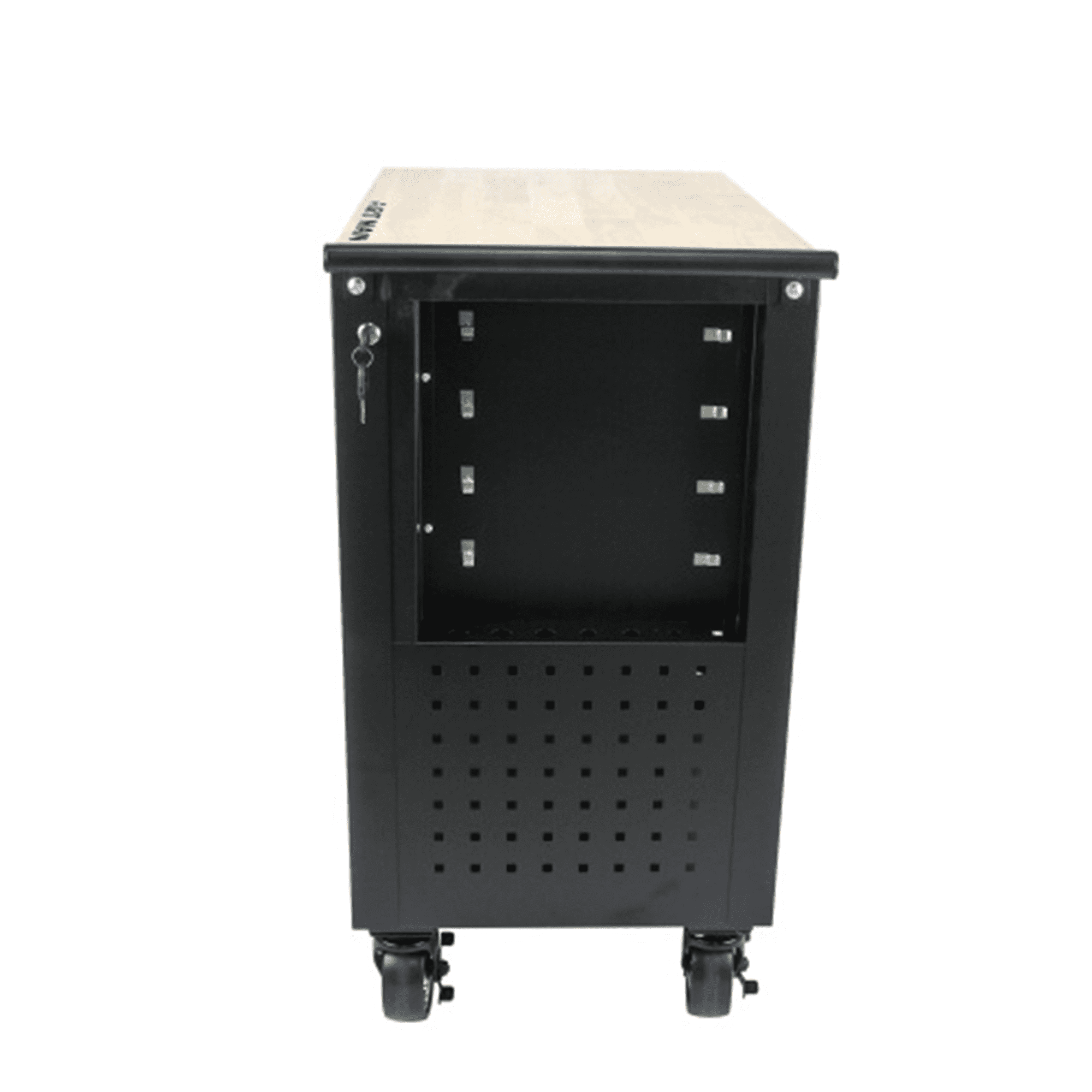 ARTMAN 4-Drawer Rolling Tool Chest with  Wheels and Wooden Top,Steel Storage Locking Tool Cart for Garage Workshop Rapair Shop