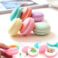 thumbnail image 2 of Trayknick 6 Pcs Random Color Cute Macaroon Jewelry Earphone Pill Storage Organize Box Case, 2 of 13