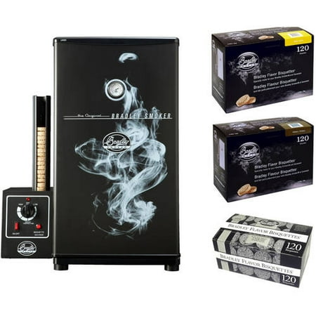 Bradley Original Smoker and Your Choice Bisquettes 120 (Best Choice Products Smoker)