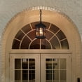 thumbnail image 4 of LNC Matte Black Outdoor Lantern Pendant with Clear Glass, Mini Hanging Porch Light, 4 of 13