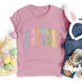 thumbnail image 4 of Plebaso T-Shirts de Pâques pour Femmes Manches Courtes Graphiques Hauts Imprimés Décontractés Mode pour Femmes, 4 of 6