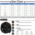 thumbnail image 3 of Men's Colorful Patchwork Knitted Sweater, Casual Long Sleeve Pullover with Half-Zip and Elbow Patches, 3 of 4