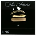 thumbnail image 2 of Mi Amore Stackable  Crystal Multiple-Ring-Set Gold-Tone & Pink Size 8.00, 2 of 2