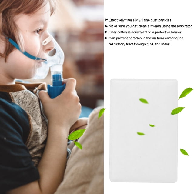White 20pcs Respirator Replacement Filter Cotton Particle Dust Filter for S9/S10