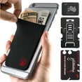 thumbnail image 1 of Gecko Travel Tech Phone Wallet - Stick On Card Holder Wallet for Cell Phones - Adhesive Card Pocket - PEACE, 1 of 1