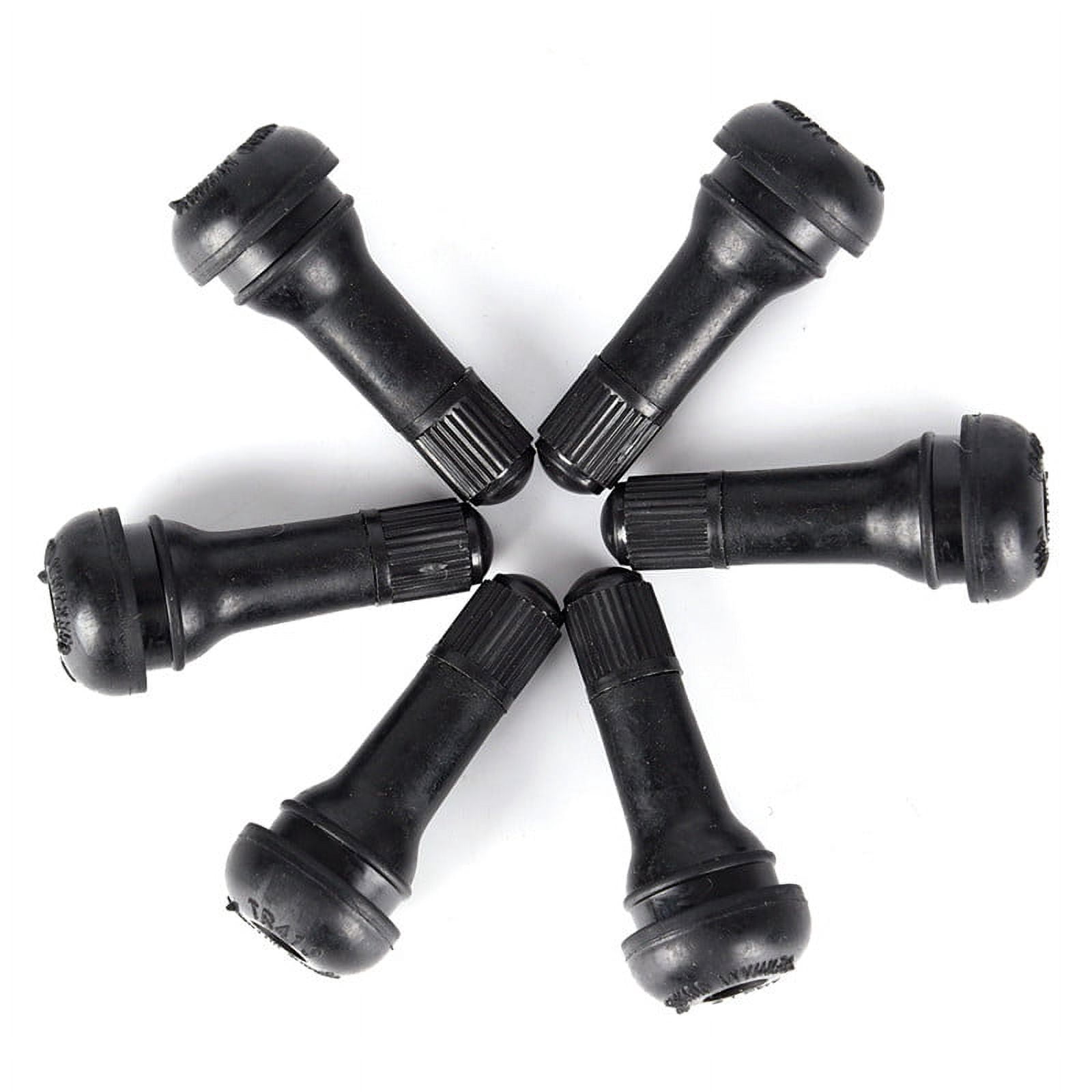 5PCs/set  Tubeless Car Wheel Tire Valve Stems with Caps Tyre Rubber Valves Dust Black