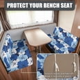 thumbnail image 2 of Uorisanigo RV Dinette Cushions Covers Sofa Couch Cushion Covers Stretch Couch Seat Slipcovers - Washable Blue Hibiscus Flowers Camper Sofa Cover Furniture Protection for RV Car Bench, 2 of 7