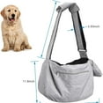 thumbnail image 5 of Pet Sling Carrier, Fits 15 to 25lbs Extra-Large Dog/Cat Sling Carrier Reversible and Hands-Free Dog Bag with Adjustable Strap and Pocket Shoulder Pad for Outdoor Travel Hiking, 5 of 6