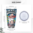 thumbnail image 4 of Capitán CalzoncillosVaso de 20 oz, taza de viaje de café con aislamiento al vacío de acero inoxidable, taza de café, taza de viaje con tapa, taza térmica para exteriores, 4 of 8