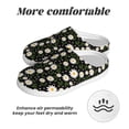 thumbnail image 6 of Lsque Daisy Pattern Womens Comfort Cotton on Scuff With Memory Foam and Anti-skid Sole Slipper-44/45, 6 of 7