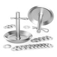 thumbnail image 1 of Hyasfey Snow Plow Skid Shoes Replacement Set for ATV UTV K-Plow 2208864 Adjustable Skid Shoes Hardened Steel Non-Slip Base with Quick-Release Cotter Pins for RZR Ranger ACE, 1 of 7