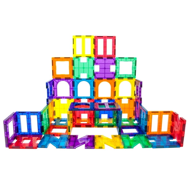 Magnetic tile building set outlet