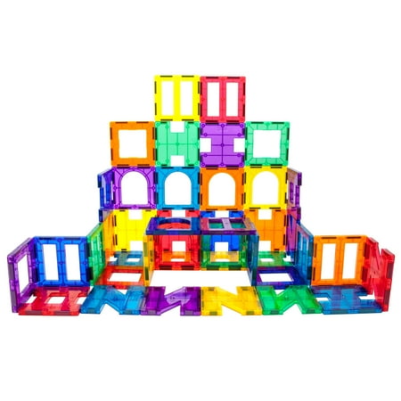 PicassoTiles 42 Piece Set Magnet Building Tiles Walmart