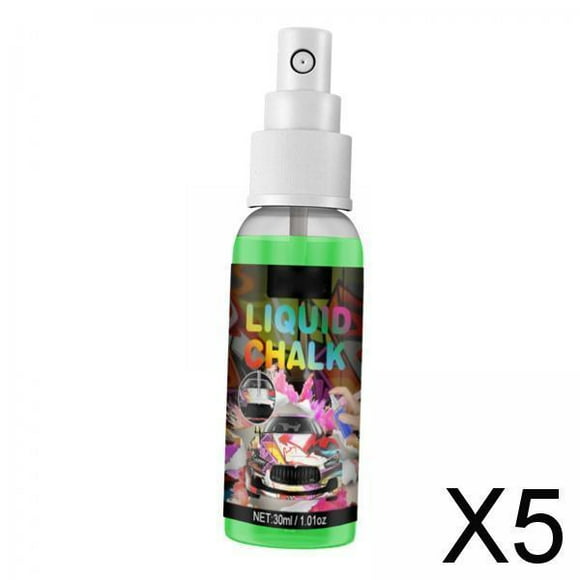 Colaxi 5xGraffiti Chalk Spray Paint Painting Washable for Concrete DIY Drawing Green