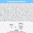thumbnail image 2 of Uxcell 800 Pcs Faux Pearl for Crafting 0.12''-0.31'' No Hole ABS Round Pearls for Vase Fillers White, 2 of 6