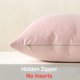 thumbnail image 3 of Fundas para almohada, color rosa: Juego de 2 fundas decorativas cuadradas de terciopelo suave para almohada, para decoración del hogar, 3 of 4