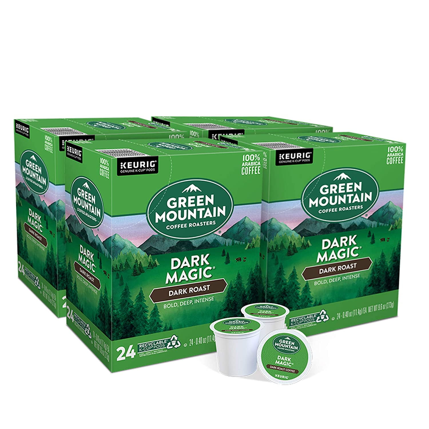 Green Mountain Coffee Roasters Dark Magic, SingleServe Keurig KCup Pods, Dark Roast Coffee, 96