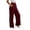(Fashion 150)Wine, variant on Aimik Women's High Waist Pleated Wide Leg Pants Straight Leg Dress Trousers Fashion Work Office Business Pant with Pockets