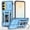 Light Blue, variant on For Samsung Galaxy A37 5G 6.7" PC TPU Slim Fit With Slide Camera Cover & Rotated Ring Kickstand,Shockproof Phone Case,Green,For Galaxy A37 5G