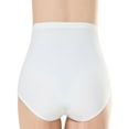 thumbnail image 3 of MAWCLOS Women Ice Silk Bottom Stretchy Sports Underwear Invisibles Comfy Summer Panties Briefs White 2XL, 3 of 4