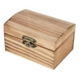 thumbnail image 6 of Unfinished Wood Jewelry Box Gift Box Storage Case Organizer With Clasp - Retro, 9.5×6.5×5.5cm, 6 of 10