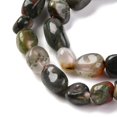 thumbnail image 4 of 10Strand Natural Africa Bloodstone Beads Strands Tumbled Stone 7~12x6~8x5~7mm Hole: 1mm about 43~44pcs/strand 15.47~15.63''(39.3~39.7cm), 4 of 5