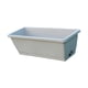 thumbnail image 2 of Maceta rectangular para flores, jardinera, contenedor para flores Gris, 2 of 8