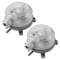 thumbnail image 1 of 2X Interruptor de Presión Diferencial de Aire 30-300Pa 1K-5Kpa Interruptor de Aire de -Presión Ajustable, 1 of 8