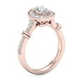 thumbnail image 2 of 3/4Ct TDW Oval Diamond 14k Rose Gold Halo Engagement Ring (I-J, I2), 2 of 4