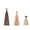 Brown1, variant on 3 Piece Wooden Christmas Tree Set, Vintage Paint Tabletop Decorations, Solid Wood Holiday Ornaments for Storefront Mantel Dining Table, Farmhouse Home Accent