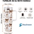 thumbnail image 6 of Tumbler 40Oz With Handle For Women, Men - Fall Cup, Spirit Halloween Cup For Mom, Sister - Halloween Kitchen Decor, Ghost Tumbler, Funny Spooky Gift For Friend, Coworker (Brown Coquette), 6 of 6