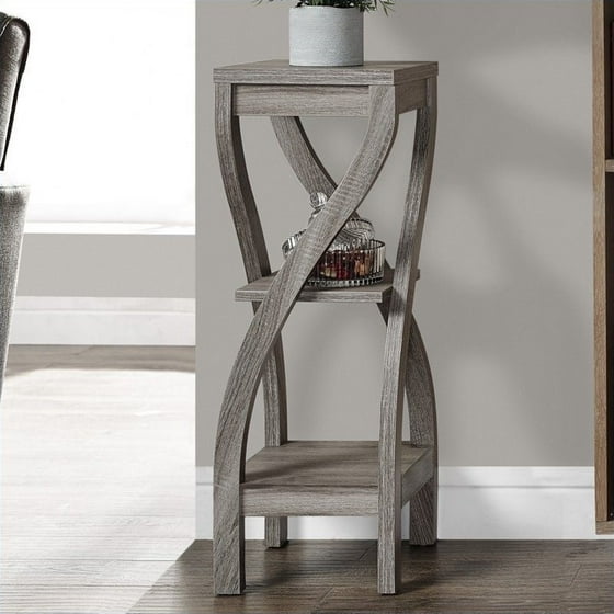 Monarch Accent Table 32"H / Dark Taupe