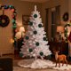 thumbnail image 5 of xihome Juego de 12 adornos navideños de terciopelo flocado, bolas colgantes de plstico de 8 cm para decorar el rbol de Navidad., 5 of 6