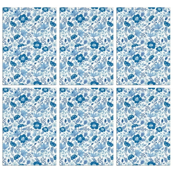 6 Pcs Funny Kitchen Towels,Pioneer Flower Floral Print Pattern Microfiber Dish Towels,Kitchen Tea Towels,Kitchen Towel Set (18" X 26")