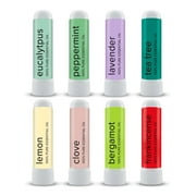MOXE Nasal Stick Nasal Inhaler 8 Gift Set Essential Oils Aromatherapy Variety Pack Bundle