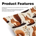 thumbnail image 2 of Squirrel Set of 2 Velvet Throw Pillow Covers Inserts with 16x16, 18x18, 20x20 Inches Chair Pillow Covers - Unique Patterns for Throw Pillows for Various Occasions, 2 of 6