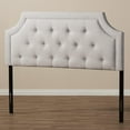 thumbnail image 5 of HomeStock Antique Accents Greyish Beige Fabric Full Size Headboard, 5 of 6