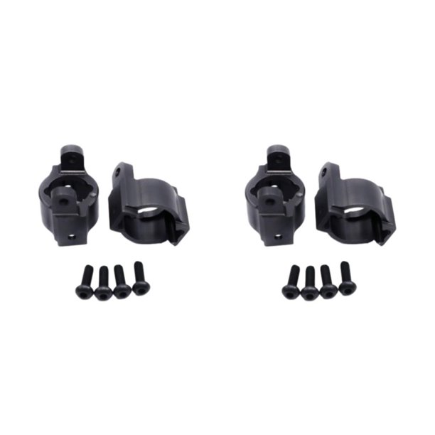 Soportes de ruedas Vogacara para ECX 1/12 Rc RGT 136100 Aleación de aluminio Negro