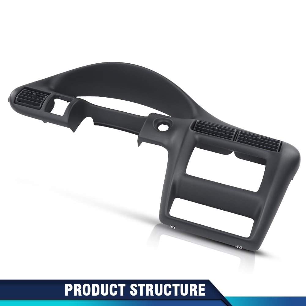 Dash Panel Speedometer Trim Bezel Fit for Chevy Cavalier 2000-2005 Surround Trim Panel Dashbard Dark Gray