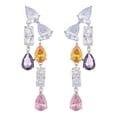thumbnail image 4 of Aretes Colgantes Yinane Colorido Brillante 2 Piezas, 4 of 8