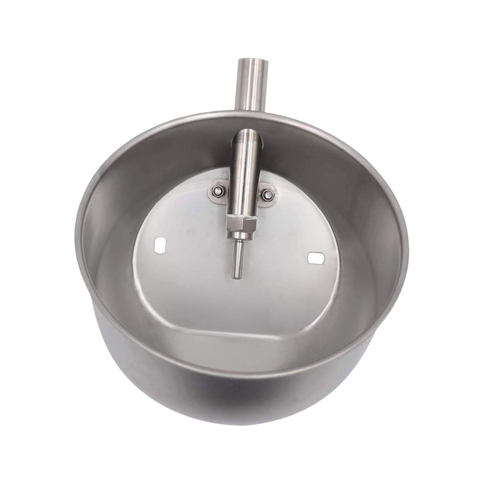 FITYLE Automatic Pig Waterer Heavy Duty Water Trough Animal Waterer Bowl Stainless Steel Pig Water Bowl for Piglets Pig Farm Animals XL
