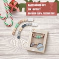 thumbnail image 5 of Tyry.Hu Pacifier Clip Baby Boys Silicone Paci Clip Teething Relief Teether Toy Binky Holder BPA Free Chewbeads Shower Gift Set of 2 (Beige, Grey), 5 of 8