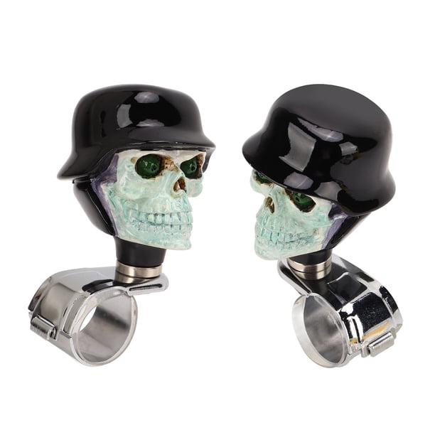 Perilla giratoria para manija de potencia de automóvil, perilla de volante con forma de calavera, perilla de volante suicida, perilla giratoria para volante, diseño exquisito