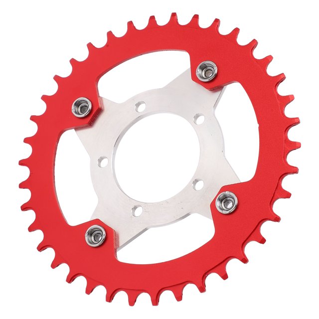 104BCD Electric Bike Chainring And Adapter, Accurate 38T 104BCD Chainring Conversion Kit Aluminum Alloy For Repair Black,Red